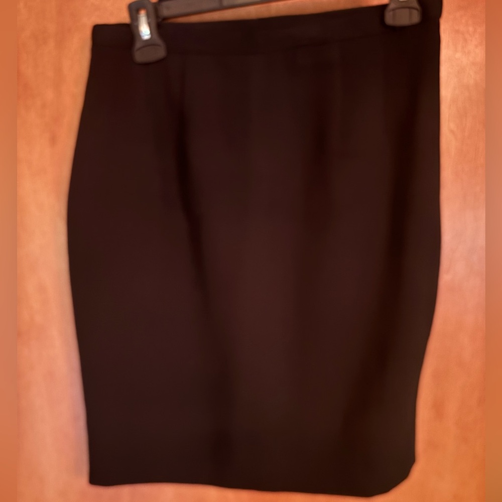 Saks Fifth Avenue Classic Black Pencil Skirt Size 10